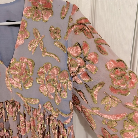 Stine Goya Palmer Blouse Rosemary Banana Leaf Metallic Blouse - Picture 8 of 14